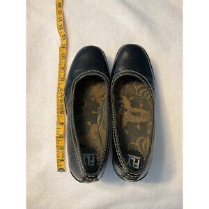 Fly London Patent Leather Black Wedge Shoe Women's Size 40